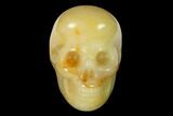 1.5" Polished Yellow Aventurine Crystal Skulls  - Photo 2